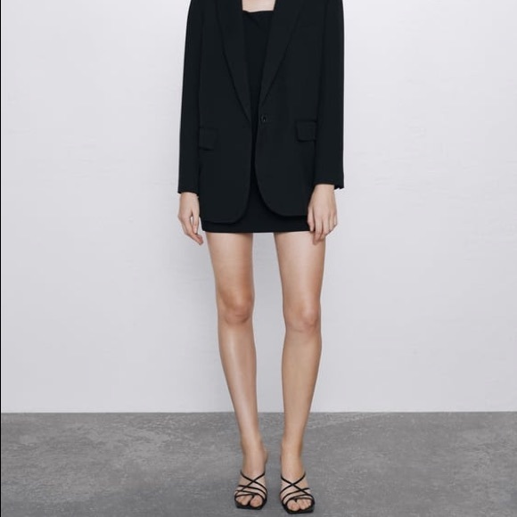 ❗️moving sale❗️NWT Zara strapped mini black dress 🖤 - Picture 2 of 9